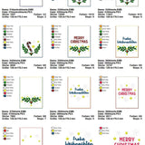 Stickdatei Set Christmas Cards ITH Geschenkhüllen Weihnachtskarten - Sewando