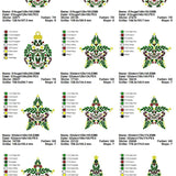 Stickdatei Set Christmas Ornaments weihnachtliche Ornamente - Sewando