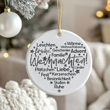 Plotterdatei Weihnachtsworte Wortwolke Herz