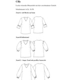 Cilly - Blusenshirt, Schnittmuster in Gr. 34 - 50