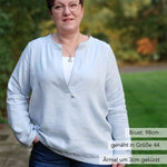 Schnittmuster Bluse Leonie Gr. 34–50 – PDF A4, A0 inkl. Anleitung - Sewando