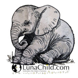 Stickdatei Applikation Elefant "Cleo" - realistisch - FÜR HELLE & DUNKLE STOFFE