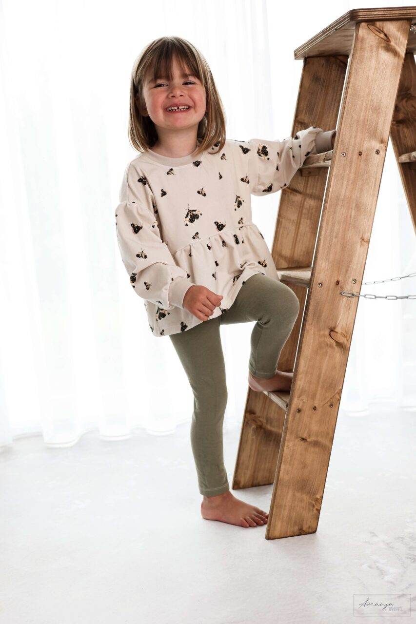 RUFFLE SWEATER LINA 80-164 - Sewando