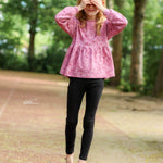 RUFFLE SWEATER LINA 80-164 - Sewando