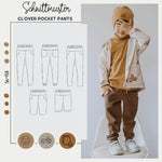 Schnittmuster CL*OVER 'POCKET' PANTS 56 - 158 : - Sewando