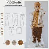 Schnittmuster CL*OVER 'POCKET' PANTS 56 - 158 : - Sewando