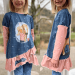 Schnittmuster Aya Pullover Kleid Gr. 80 bis 152 - Sewando