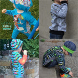 Raglanshirt Gr. 80-134 "United Stripes"