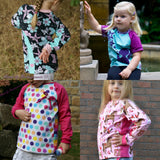 Raglanshirt Gr. 80-134 "United Stripes"