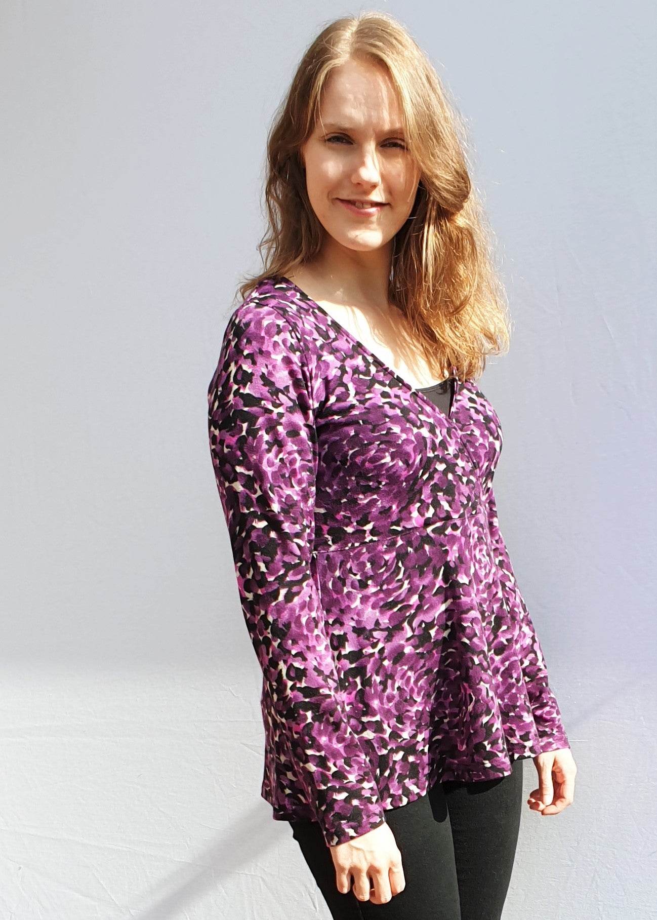Schnittmuster Conny – Wickelkleid & Wickelshirt mit hoher Taille Gr. 34-50 / BU 80-116 - Sewando
