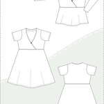 Schnittmuster Conny – Wickelkleid & Wickelshirt mit hoher Taille Gr. 34-50 / BU 80-116 - Sewando