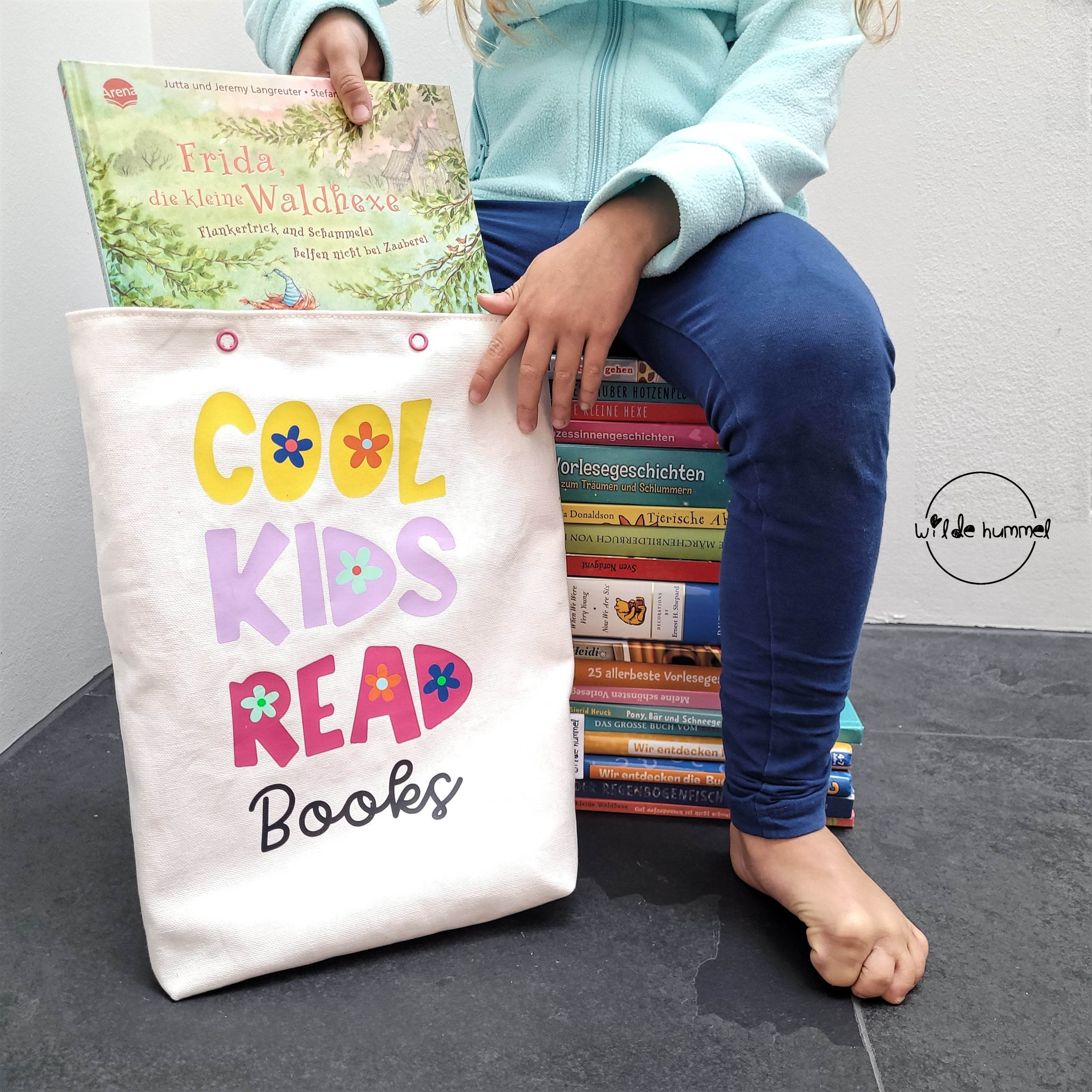 Plotterdatei „Cool Kids Read Books“ – SVG PNG EPS DFX PDF - Sewando