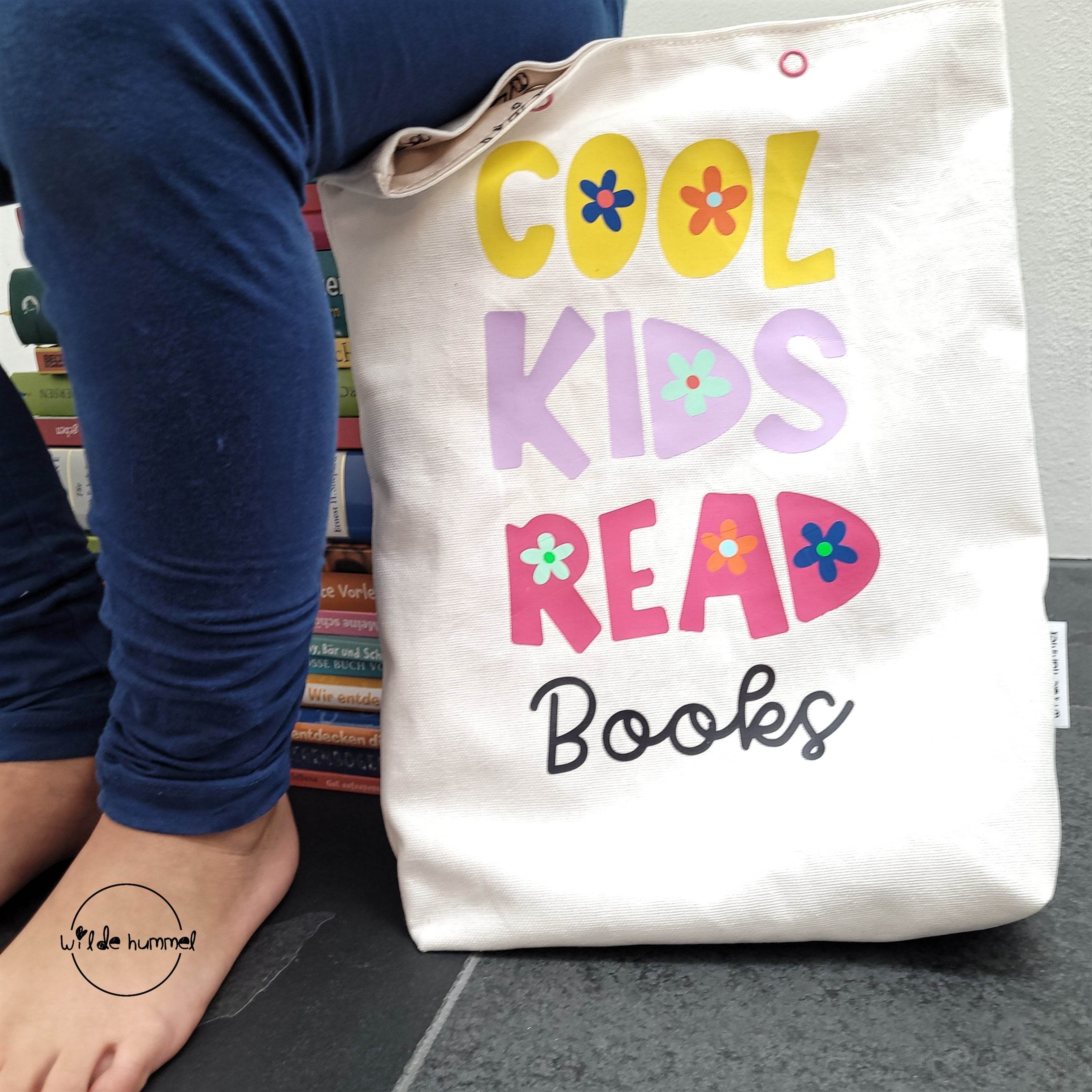 Plotterdatei „Cool Kids Read Books“ – SVG PNG EPS DFX PDF - Sewando