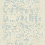 Stickdatei Schrift ca. 65mm Set 955 Doodle, Applikation - Sewando