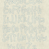 Stickdatei Schrift ca. 65mm Set 955 Doodle, Applikation - Sewando