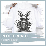 Plotterdatei Cooler Hase - Sewando