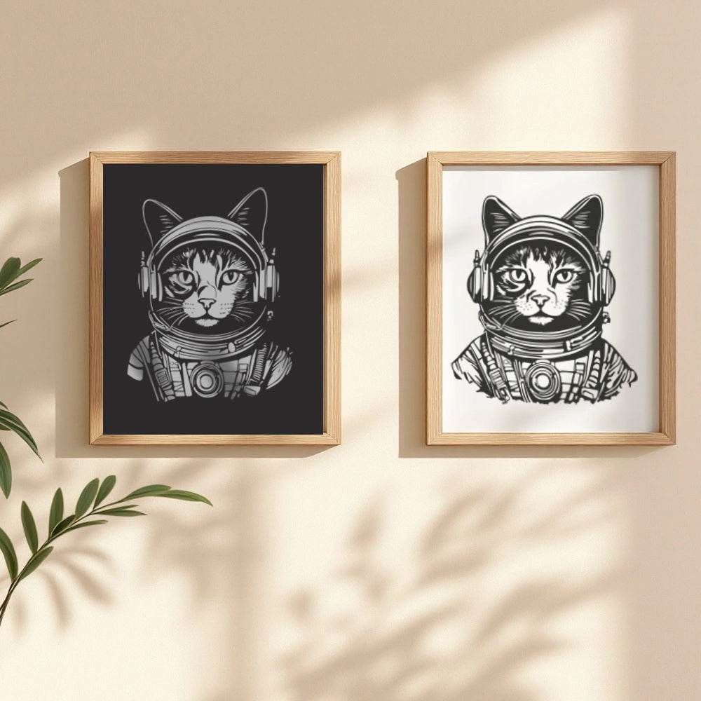 Plotterdatei Cosmo Cat / Astronauten Katze - Sewando