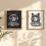Plotterdatei Cosmo Cat / Astronauten Katze - Sewando