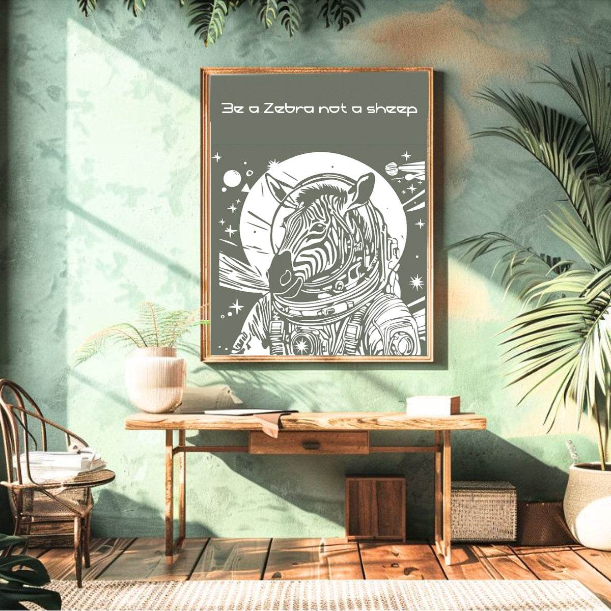 Plotterdatei Cosmo Zebra / Astronauten Zebra - Sewando