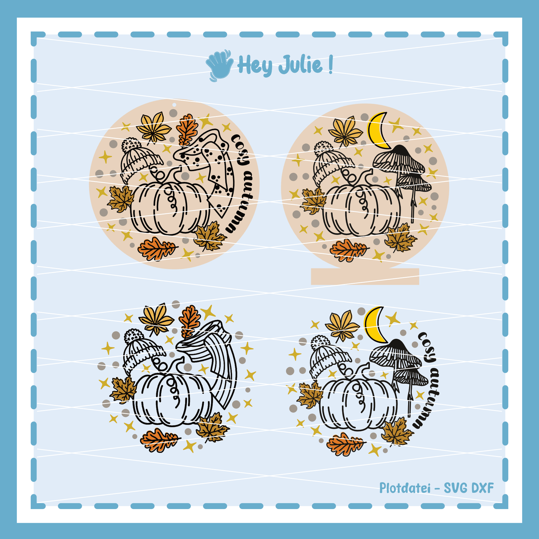 Plotter- und Laserdatei Cosy Autumn - Sewando