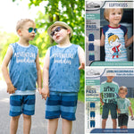 Sommer Outfitset 4 Ebooks Gr. 74 -140 Bermuda (3 Längen) & wandelbares Top/ Shirt / 4 Schnittmuster - Sewando