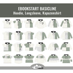 PASST IMMER Basicline Hoodie 69-104cm Kapuzenshirt Beamer-Ebook & DIN A0 BESONDERES PASSFORMSYSTEM - Sewando