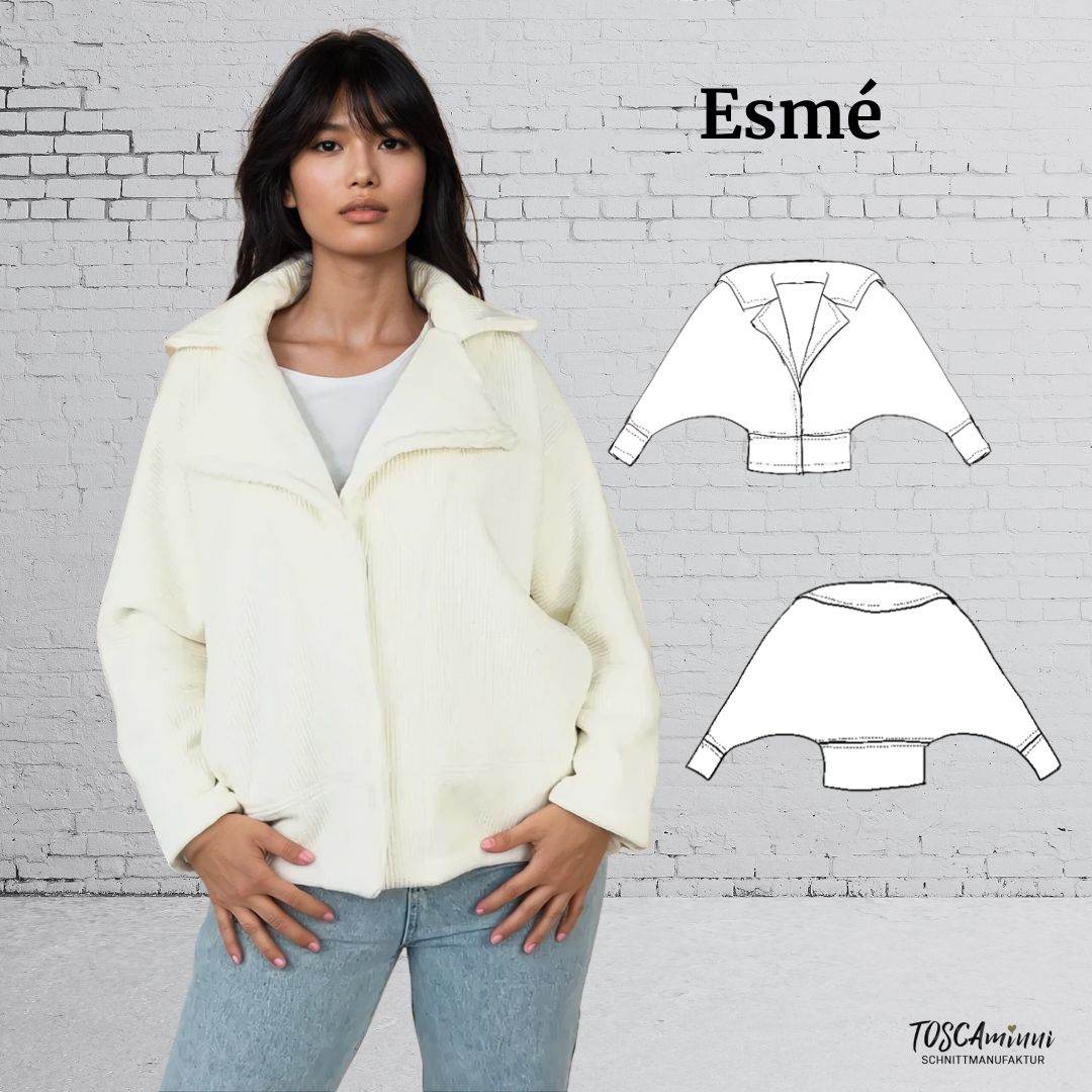 Schnittmuster Damen Jacke Esmé Gr. 34-54 - Sewando