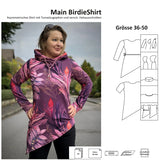 Schnittmuster Main BirdieShirt – Asymmetrisches Damen-Shirt – 36-50