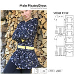 Schnittmuster Main PleatedDress - Damenkleid mit Faltenrock - Gr. 34-50 - Sewando
