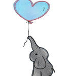 Stickdatei Elefant zwei Varianten,Doodle, Applikation, Aufnäher, Herz, Stickmuster - Sewando