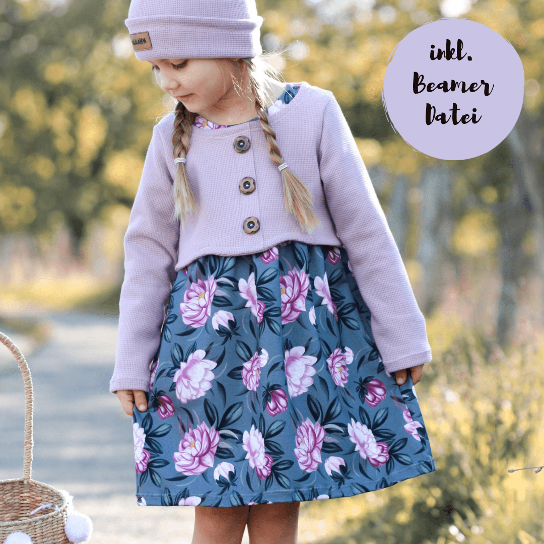 Schnittmuster Curved Crop Top inkl. Unterkleid BEAMER Version -Gr. 86-164 : - Sewando