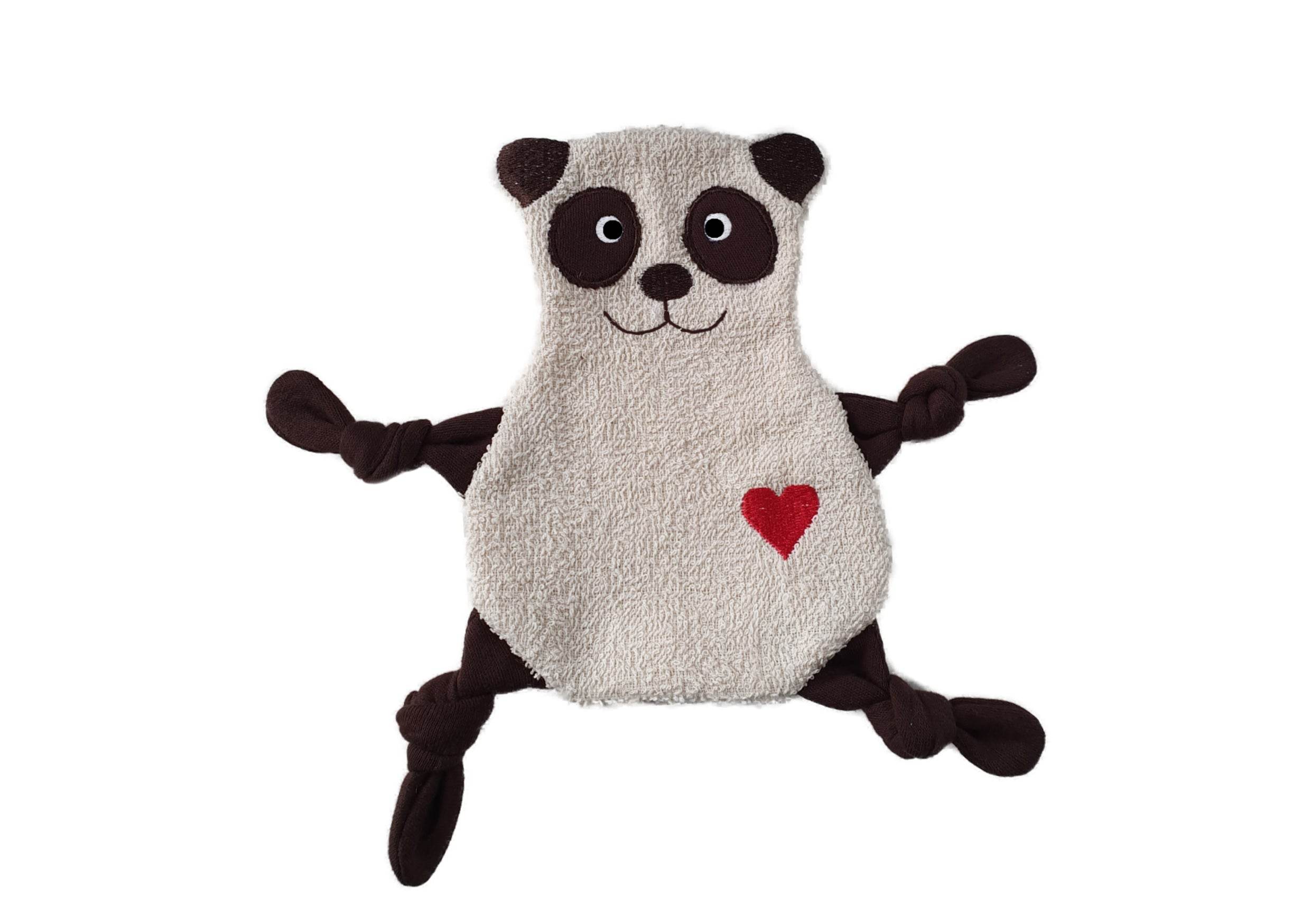 Stickdatei ITH Panda Kuscheltuch in drei Größen, Baby Schmusetuch, Kuscheltier - Sewando
