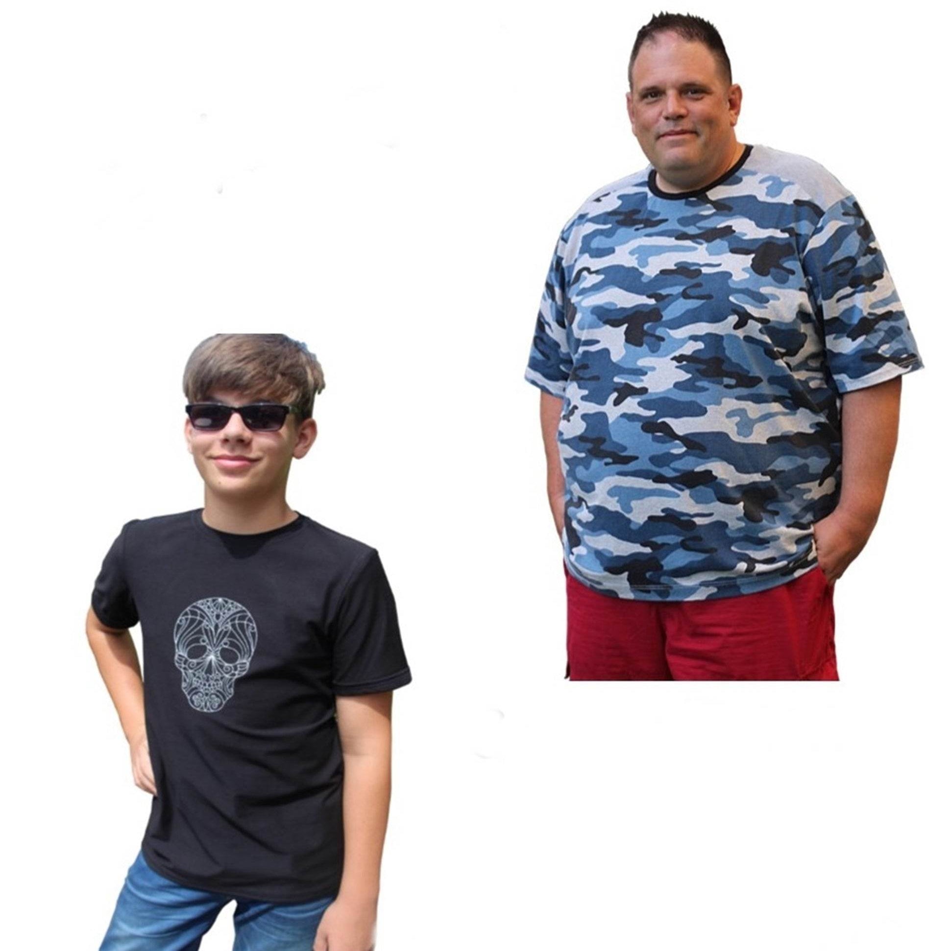 T-Shirt MICHA Kids & Herren Schnittmuster+Nähanleitung Gr. 152 - 8XL | BU 75 - 148 cm : - Sewando