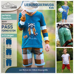 100% Passformgarantie Bermuda (3 Längen) Gr. 99-128cm Schnittmuster einzigartiges Passformsystem mit vielen Weiten und mehreren Hosentypen - Sewando