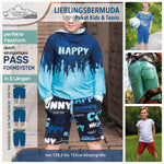 100% Passformgarantie Bermuda (3 Längen) Gr. 69-152cm Familienpaket Schnittmuster einzigartiges Passformsystem mit vielen Weiten und mehreren Hosentypen - Sewando