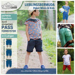 100% Passformgarantie Bermuda (3 Längen) Gr. 69-152cm Familienpaket Schnittmuster einzigartiges Passformsystem mit vielen Weiten und mehreren Hosentypen - Sewando
