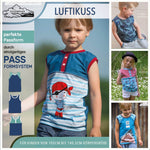 PASST GARANTIE Luftikuss Gr. 110-140 lässiges Shirt, Top, 2 Trägerbreiten Schnittmuster in Passformsystem mit bis zu 24 Weiten pro Gr. - Sewando