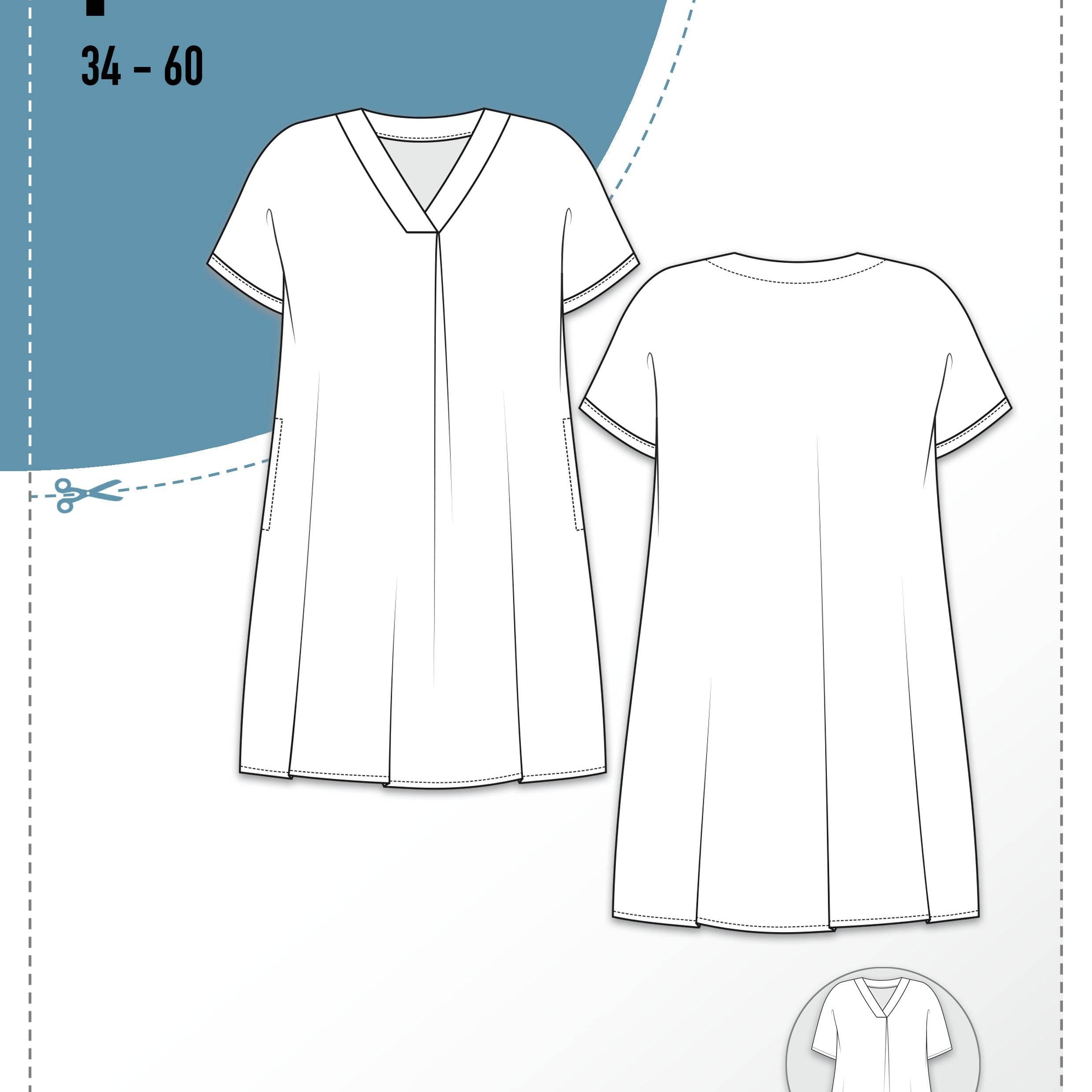 Schnittmuster Kleid, Bluse, Tunika PRAIA (34-60) : - Sewando