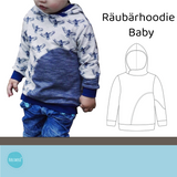 Räubärhoodie Baby Gr. 62-92