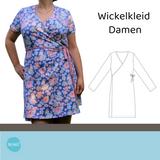 Wickelkleid Damen Gr. 36-50