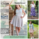 (Hosen)Rock Maxirock Räuberbraut Schnittmuster [DIN A0 & A4 PASSFORMSYSTEM 60-114,5cm HÜ - Sewando