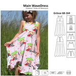 Schnittmuster Main WaveDress - Drehkleid / -Tunika – Größe 68-164 - Sewando