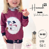 Schnittmuster Hannahs Hoodie Gr. 74-122 - Sewando