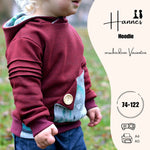 Schnittmuster Hoodie Hannes Gr. 74-122 - Sewando