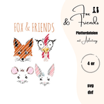 Plotterdateien Fox and friends - Sewando