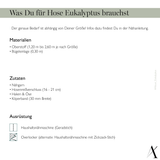 Schnittmuster und Nähanleitung Hose Eukalyptus Größen 42-60 | für Herren