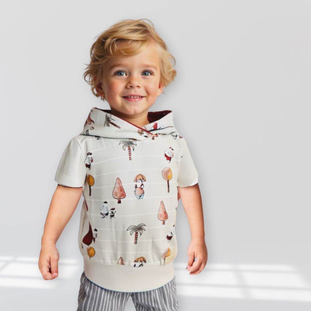 Schnittmuster Kinder Hoodie Ela+Kai Gr. 80-140 - Sewando