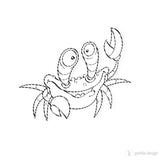 Digi Stamp Set "Krabbe" Drucken, Basteln Plotterdatei