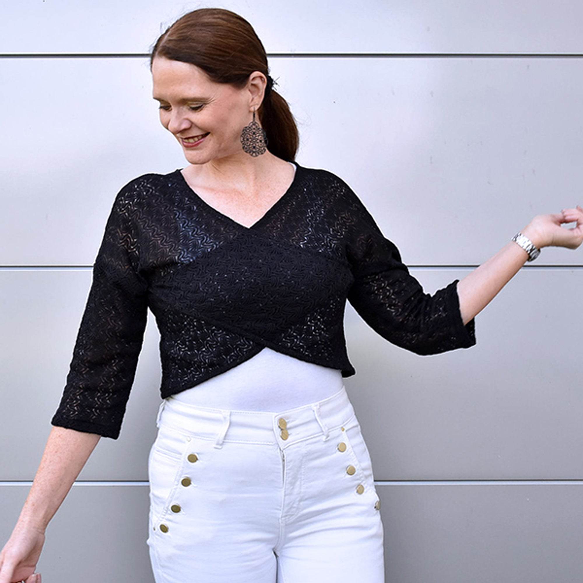 Schnittmuster CRISSI - Crisscross-Pullover Gr. 34-54 - Sewando