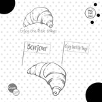 Plotterdatei Croissant svg dxf - Sewando